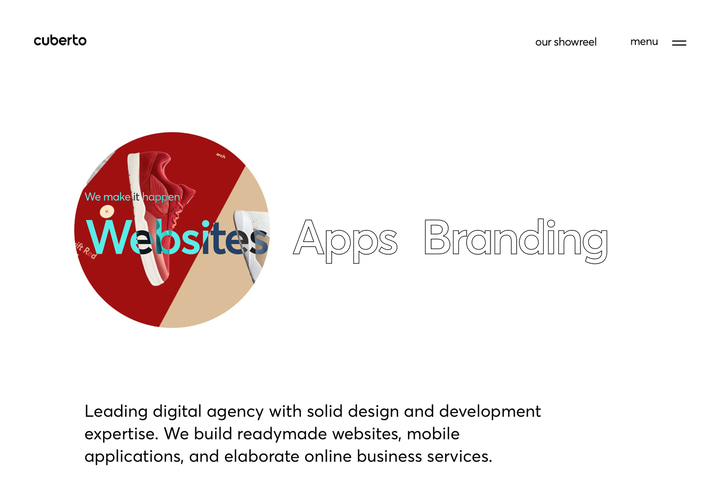 Cuberto website preview